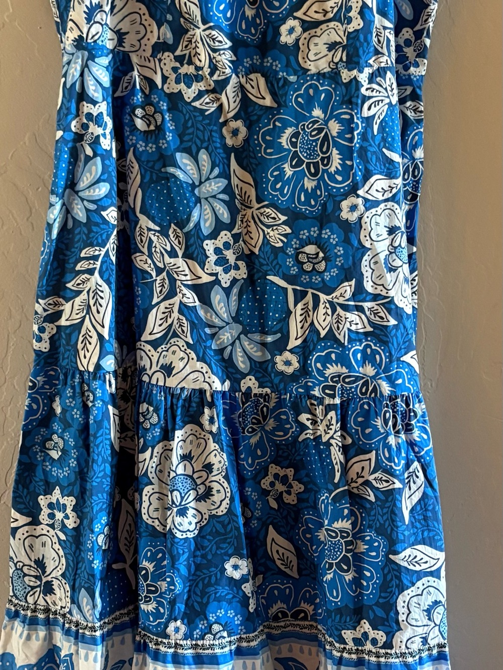 FARM Rio Blue Floral Midi Dress - Picture 2 of 5